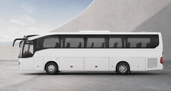 White coach for group transfers from Sharm El Sheikh Airport